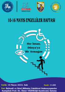 10-16 Mayıs 2022 Engelliler Haftası
